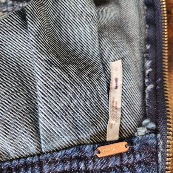 Free People Greta dark wash Denim romper - Picture 10 of 13